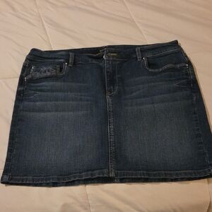 White House Black Market Denim Skirt